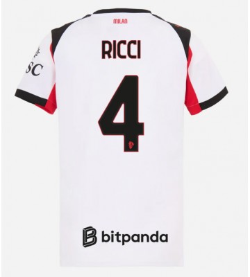 AC Milan Samuele Ricci #4 Bortatröja Dam 2025-26 Kortärmad AC Milan Samuele Ricci #4 Bortatröja Dam 2025-26 Kortärmad